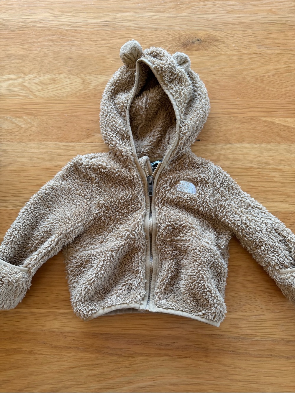 The North Face Kids Teddy Fleece Jacket in Beige